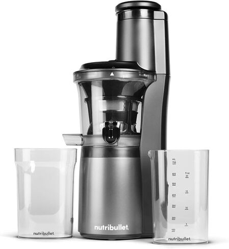 Nutribullet RNBJ50300 150W بطيئة Moxting Cold Press Juicer مع فرشاة أسود - تم تجديد معتمد in Saudi Arabia