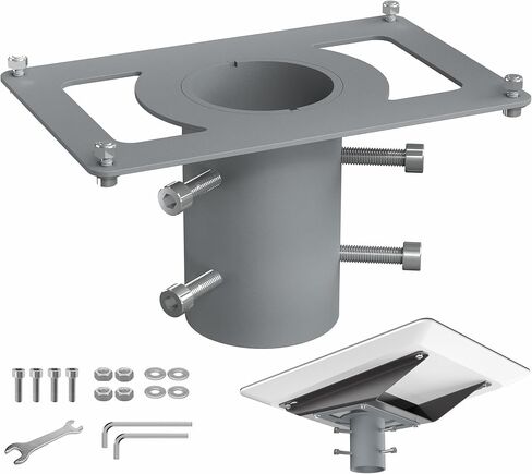 VIVO Steel Pole Adapter Designed for Starlink Flat High-Performance Satellite, Mounting Kit for Pole Installation, Hardware Included, Black, Mount-SLINK4 in Saudi Arabia