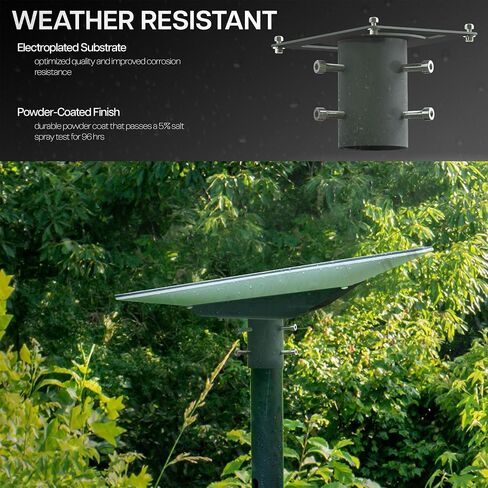 VIVO Steel Pole Adapter Designed for Starlink Flat High-Performance Satellite, Mounting Kit for Pole Installation, Hardware Included, Black, Mount-SLINK4 in Saudi Arabia