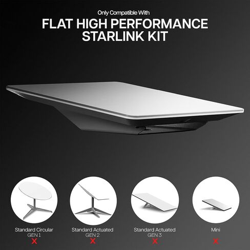 VIVO Steel Pole Adapter Designed for Starlink Flat High-Performance Satellite, Mounting Kit for Pole Installation, Hardware Included, Black, Mount-SLINK4 in Saudi Arabia