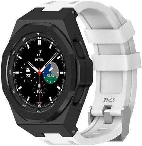 فرقة حالة التعديل الفاخرة ل Samsung Watch 4 Classic 46mm Cover Cover Strap in Kuwait