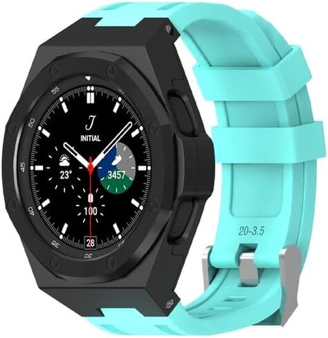 فرقة حالة التعديل الفاخرة ل Samsung Watch 4 Classic 46mm Cover Cover Strap in Kuwait