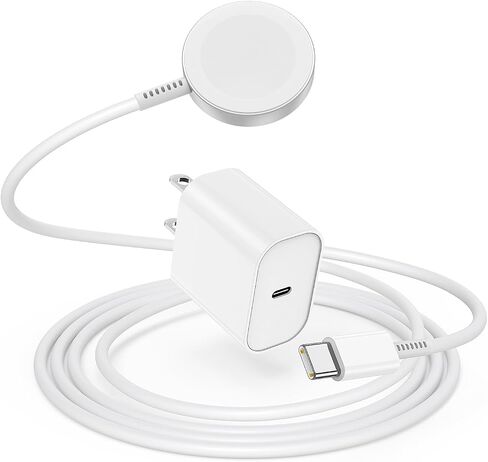 2-Pack Upgraded iWatch Charger Magnetic Wireless to USB C i-Watch Cable 3FT, Fast Charging for Apple Watch Series Ultra SE/8/7/6/5/4/3/2/1 Includes 38mm 40mm 42mm 44mm 45mm Size - White -4 in Saudi Arabia