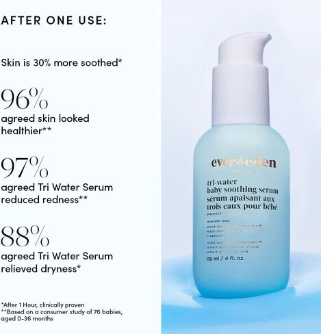Evereden Tri Water Baby Lotion, 8.5 fl oz. | Clean and Natural Baby Care | Non-toxic and Fragrance Free | Plant-based Ingredients in Saudi Arabia