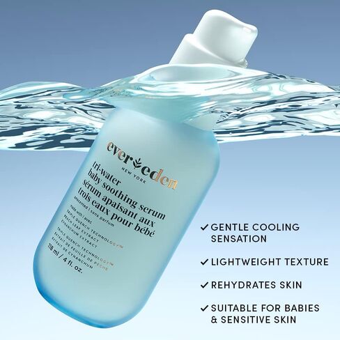 Evereden Tri Water Baby Lotion, 8.5 fl oz. | Clean and Natural Baby Care | Non-toxic and Fragrance Free | Plant-based Ingredients in Saudi Arabia