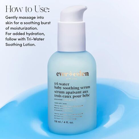 Evereden Tri Water Baby Lotion, 8.5 fl oz. | Clean and Natural Baby Care | Non-toxic and Fragrance Free | Plant-based Ingredients in Saudi Arabia