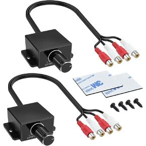 1Pcs Universal Car RCA Level Controller Amplifier, RCA Bass Knob in Saudi Arabia