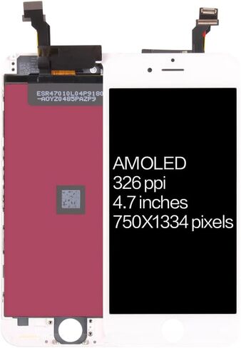 A-MIND 4.7 inch for iPhone 6 Screen Replacement Touch Screen Digitizer A1549 A1586 A1589 LCD Display Full Assembly Repair Kits,with Screen Protector+Tools (White) in Saudi Arabia