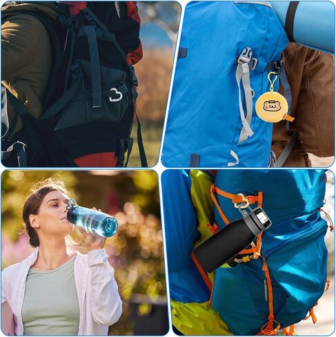 6 Pcs Heart Carabiner, Small Carabiner Keychain Clip, Cute Heart Shaped Carabiner, Key Ring for Camping Accessories, Backpack Water Bottle Zinc Alloy Accessory (Gold, Silver, Black) in Saudi Arabia