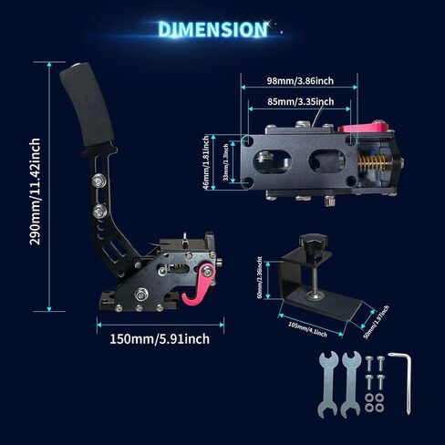 HCXLELD SIM Racing Handbrake ، G29 Racing Wheel for PS4/PS5 ، G920 Racing Wheel for Xbox Series X/S ، Xbox One in Kuwait