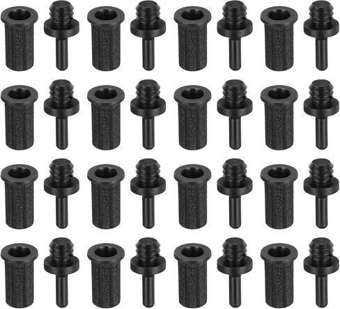 MECCANIXITY Speaker Grill Guides Plastic Black Ball Socket Type Frame Box Body Fixing Snap Fastener Buckle 6mm x 7mm for Speaker Parts Accessories 16 Pairs in Saudi Arabia