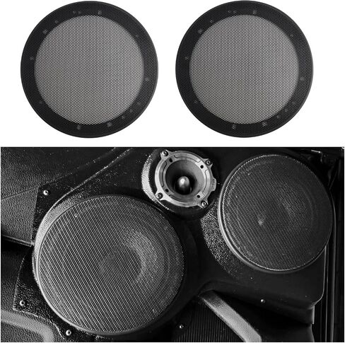2PCS 6.5 Car Speaker Cover,Honeycomb Hole Subwoofer Speaker Grill for Protect Speakers from Collision Damage,Dustproof Round 6.5 Speaker Grill Covers for Speaker Mounting in Saudi Arabia