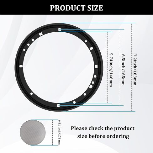 2PCS 6.5 Car Speaker Cover,Honeycomb Hole Subwoofer Speaker Grill for Protect Speakers from Collision Damage,Dustproof Round 6.5 Speaker Grill Covers for Speaker Mounting in Saudi Arabia