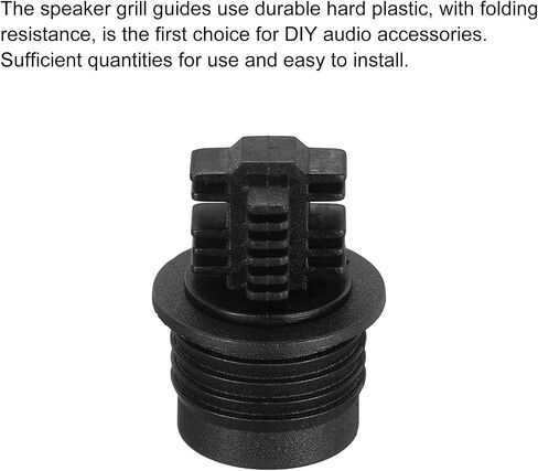 MECCANIXITY Speaker Grill Guides Plastic Black Ball Socket Type Frame Box Body Fixing Snap Fastener Buckle 12mm x 15.3mm for Speaker Parts Accessories 6 Pairs in Saudi Arabia