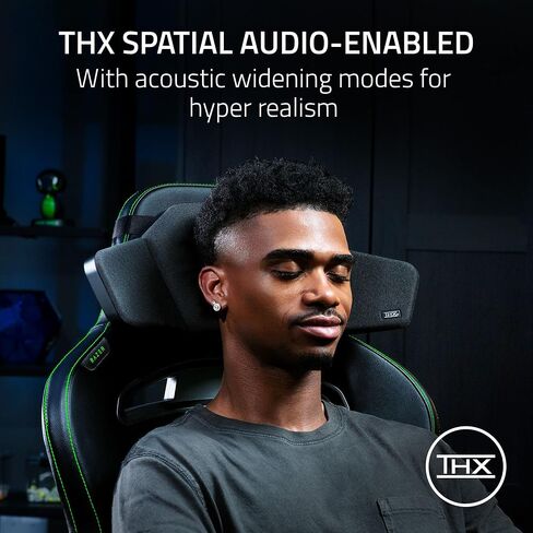 Razer Clio Wireless Speaker Head Cushion: THX Spatial Audio Enabled - Integrated Near Field Dual Speakers - Multiple Audio Setups - Two 43 mm Full Range Drivers + Aluminum Cone - Bluetooth & USB C in Saudi Arabia