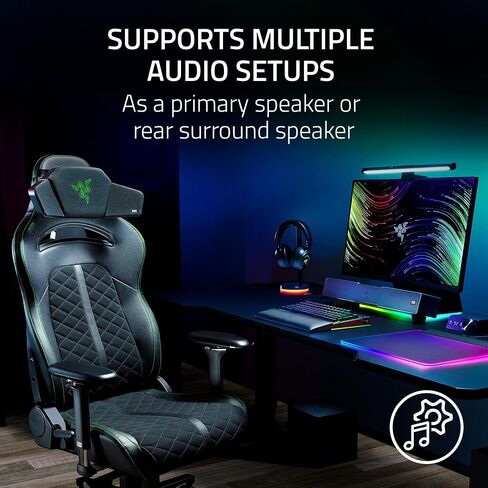 Razer Clio Wireless Speaker Head Cushion: THX Spatial Audio Enabled - Integrated Near Field Dual Speakers - Multiple Audio Setups - Two 43 mm Full Range Drivers + Aluminum Cone - Bluetooth & USB C in Saudi Arabia