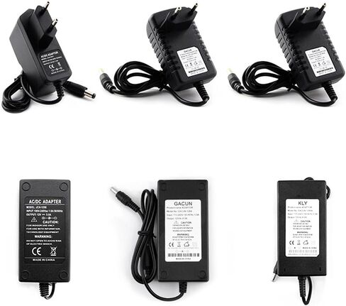 AC 110V 220V DC to 12V Power Adapter 1A 2A 3A 5A 6A 8A 12 Volt Adapter Power Supply Converter Charger Led Lamp Light(12V 8A,EU Plug) in Saudi Arabia