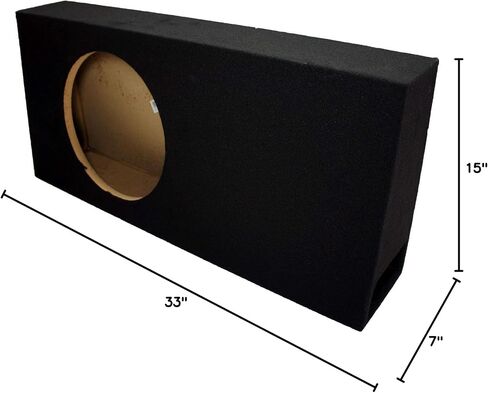 American Sound Connection Single 12" Subwoofer Regular Standard Cab Truck Ported Stereo Sub Box Enclosure in Saudi Arabia