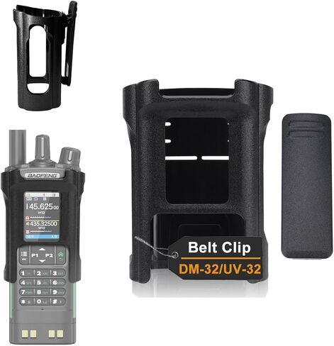 Baofeng UV-32 DM-32 DM-32UV Walkie Calkie Belt Clip Carry الحافظة الحافظة شماعات مريحة UV32 DM32 in Saudi Arabia