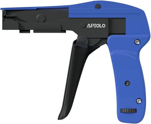 Cable Tie Gun, Ergonomic Hand Operated Fastening Zip Tie Gun, Adjustable Tension to Fasten, Cutting with 1-3 Tension Setting, Blue, 6.29 Inches Length Fastening Cable Tie Tool in Kuwait