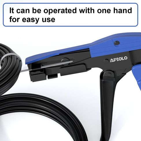 Cable Tie Gun, Ergonomic Hand Operated Fastening Zip Tie Gun, Adjustable Tension to Fasten, Cutting with 1-3 Tension Setting, Blue, 6.29 Inches Length Fastening Cable Tie Tool in Kuwait
