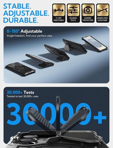 imorbox i-blason for Samsung Galaxy S25 Ultra Case Magsafe مع حامل تغطية الكاميرا [حماية عسكرية] علبة هاتف مغناطيسي شاق كامل الجسد مع حامي الشاشة لـ S25 Ultra 6.9 Inch ، Black in Saudi Arabia
