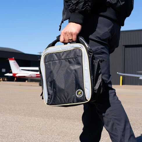 Inflight Pilot Bag - Durable Aviation Headset Bag with Reinforced Sides, Multiple Pockets & Shoulder Strap in Saudi Arabia