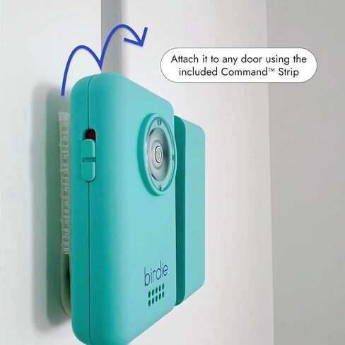 She's Birdie - The Original Personal Safety Door Alarm for Travel, at Home, or Window Security - Portable, Loud Siren, Flashing Light Alert + Built in Flashlight, Rechargeable, Rental Safe (Coconut) in Saudi Arabia