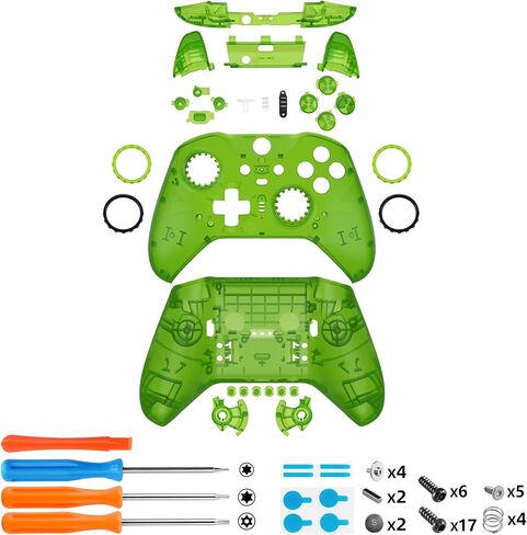 أزرار قذيفة خضراء متطرفة خضراء متطرف + 6 في 1 مجاذيف من الصلب D-Pads لوحدة التحكم في سلسلة Xbox Elite Series 2 in Kuwait