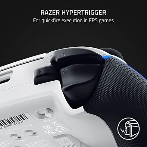 Razer Wolverine V2 Pro Wireless Gaming Controller for PlayStation 5 / PS5, PC: Mecha-Tactile Action Buttons - 8-Way Microswitch D-Pad - Chroma RGB, White (Renewed Premium) in Saudi Arabia
