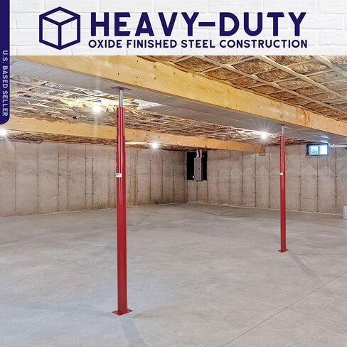 BISupply House Jacks for Leveling Crawlspace 1 Pack - 19 to 36 inch Adjustable Support Beam Basement Jack Post - Floor Lifting Joist Beam Brace for Cellar Ceiling - Screw Pole Jack in Saudi Arabia