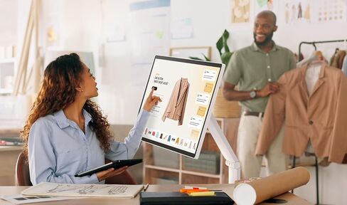 LG Smart Monitor Swing 32U889SA-W 32-Inch 4K UHD (3840x2160) IPS Touchscreen on a Fully Adjustable Wheeled Base HDR10, webOS, Built-in Speaker, HDMI, USB Type-C, Tilt/Height/Swivel/Pivot Stand, White in Saudi Arabia