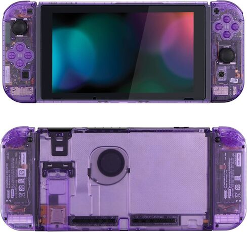 الطبق الخلفي الأمامي الأرجواني الأرجواني المتطرف لوحدة التحكم في Nintendo Switch ، NS Joycon Handheld Controller Housing مع أزرار مجموعة كاملة ، قذيفة بديلة لمفتاح Nintendo - لم يتم تضمينها in Saudi Arabia