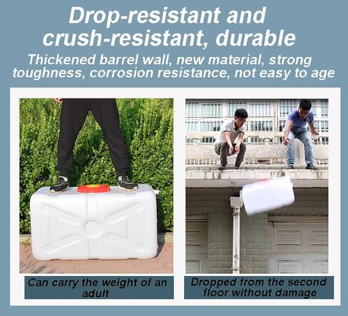 علبة المياه الكبيرة ناكان ، 25L/30L/47L/75L/110L/150L/200L ماء ، برميل بلاستيكي ، درجة طعام ، حاوية مياه كثيفة مستطيلة ، تستخدم لتخزين المياه العائلية (اللون: 200L) in Saudi Arabia