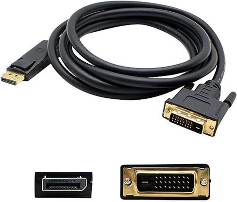 addon-networking displayport2dvi10f 10 'displayport to dvi-d adapter cable ، Black in Saudi Arabia