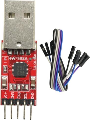 2PCS CP2102 USB to Serial Converter USB to TTL UART Download 5PIN Module with Dupont Line in Saudi Arabia
