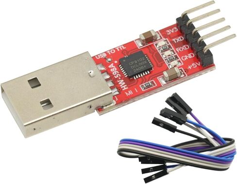2PCS CP2102 USB to Serial Converter USB to TTL UART Download 5PIN Module with Dupont Line in Saudi Arabia