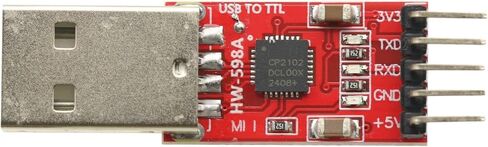 2PCS CP2102 USB to Serial Converter USB to TTL UART Download 5PIN Module with Dupont Line in Saudi Arabia