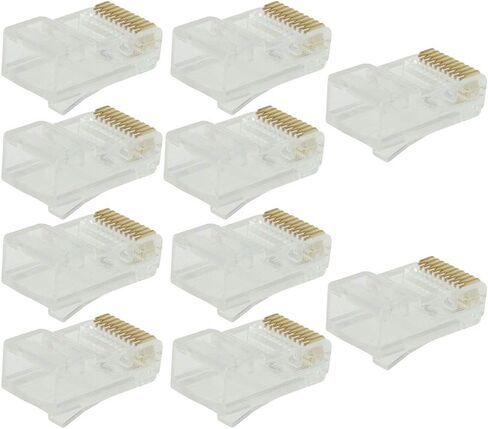pistro RJ50 10p10c Modular Connector for Round Cable Stranded Crimp 10 Pack in Saudi Arabia