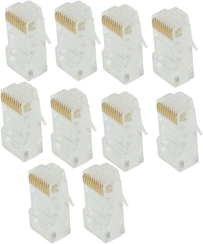 pistro RJ50 10p10c Modular Connector for Round Cable Stranded Crimp 10 Pack in Saudi Arabia