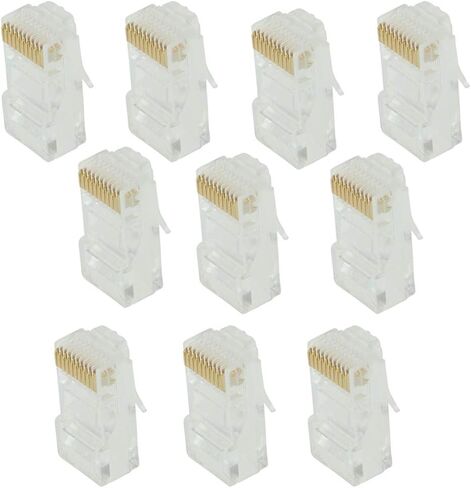 pistro RJ50 10p10c Modular Connector for Round Cable Stranded Crimp 10 Pack in Saudi Arabia