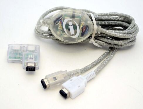 InterAct PlayLine Link Cable GBA Game Boy Color/Advance SP WHITE port shark in Kuwait