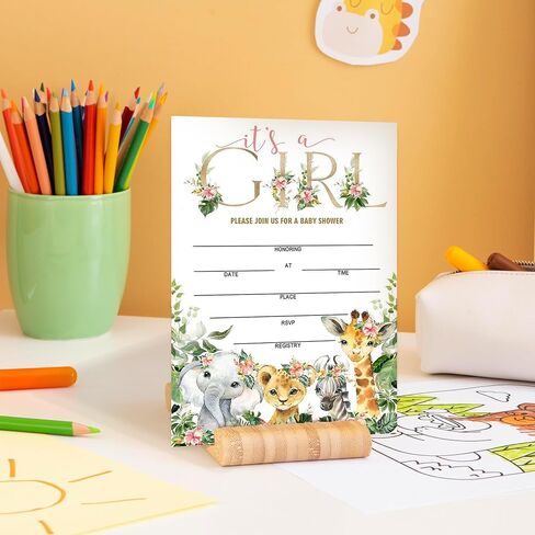 Baby Shower Invitations, Berry sweet Fill In Invites Cards wih Envelopes, Strawberry, Set of 25. in Saudi Arabia