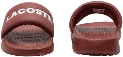 صندل Lacoste للرجال Croco 1.0 منزلق، أحمر/أبيض، 9 in Saudi Arabia
