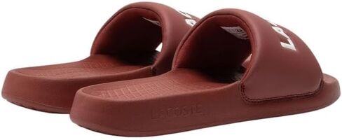 صندل Lacoste للرجال Croco 1.0 منزلق، أحمر/أبيض، 9 in Saudi Arabia