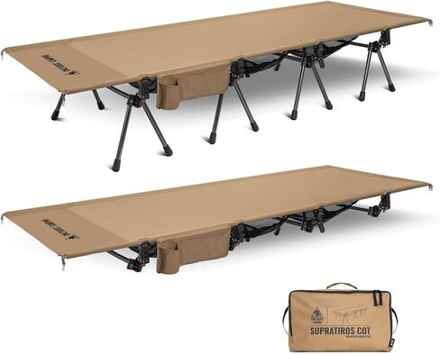 onetigris supratiros extrage camping Cot ، stair قابلة للتعديل قابلة للتعديل مع أرجل ممتدة للتخييم ورحلات السيارات والشاحن in Saudi Arabia