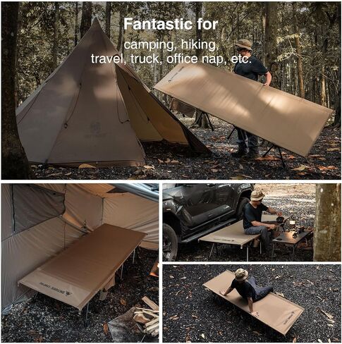 onetigris supratiros extrage camping Cot ، stair قابلة للتعديل قابلة للتعديل مع أرجل ممتدة للتخييم ورحلات السيارات والشاحن in Saudi Arabia