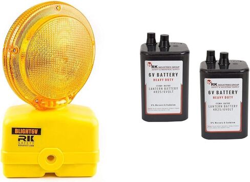 BLIGHT-ST أضواء تحذير LED كهرمانية قابلة لإعادة الشحن بالطاقة الشمسية | إشارة مرور وامضة رؤية على الوجهين، نوع مكيف الهواء، مفتاح تشغيل ثلاثي الاتجاهات | ث / تبديل الدبوس والترباس in Kuwait