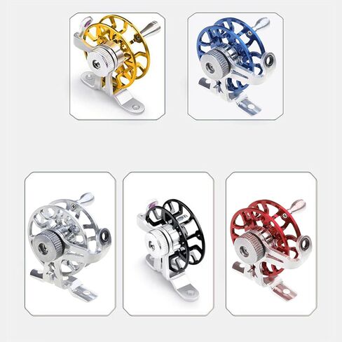 Tackle Wheel, Fly Fishing Reels, Fly Rod and Reels Combo, Baitrunner Spin-ning Reel, Lightweight Trout Reel, for Trout Pike Ice Fishing Tackle (Aluminum Alloy) in Saudi Arabia