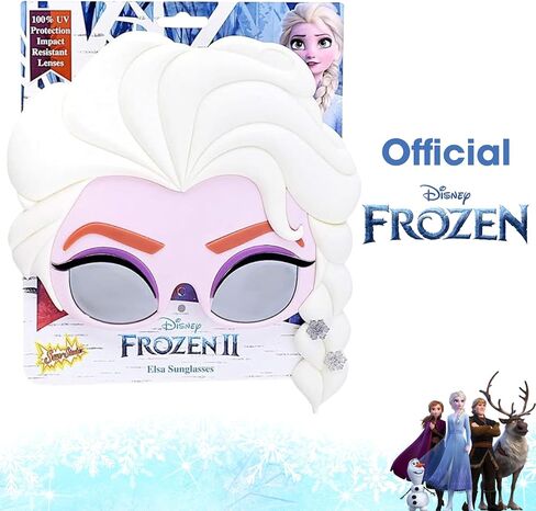 Costume Sunglasses Frozen Queen Elsa of Arendelle Sun-Staches Party Favors UV400 in Saudi Arabia